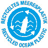 Recyceltes Meeresplastik