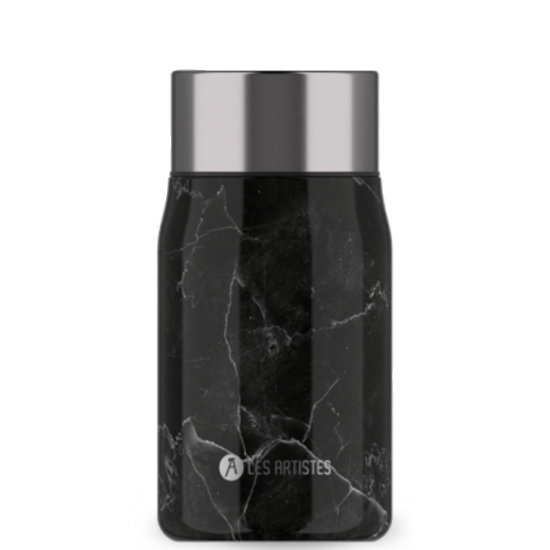 Les Artistes Foodjar 700 ml Lunchbox - black marble