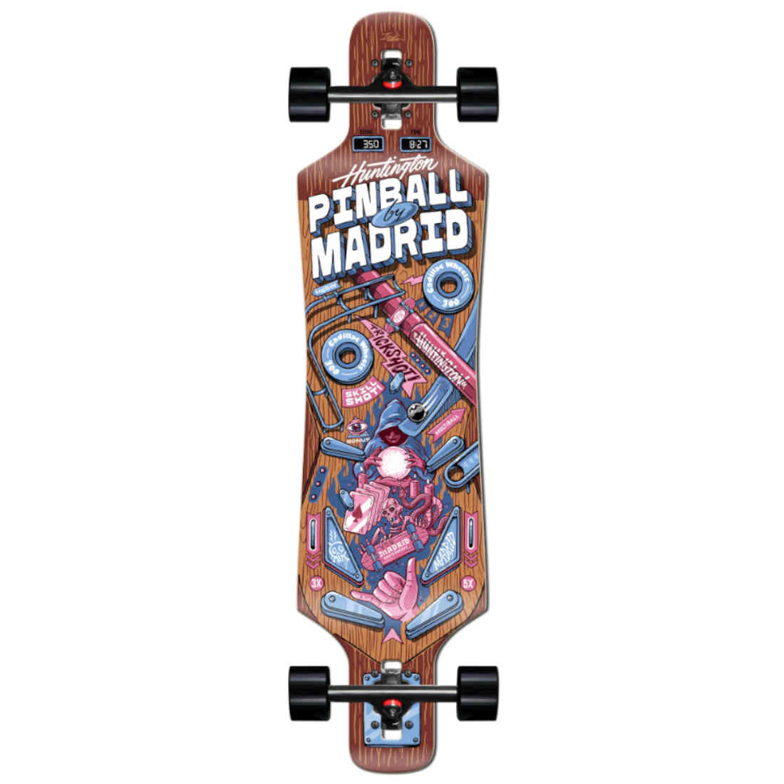 Skateboard Truck Set Longboard Assen met Wielen, Lagers en