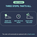 SmellWell Active Schuherfrischer - white stripes