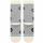 Stance Socken Floral Stitch Crew - ivory