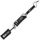 SIC Maui SUP Leash 8′ Coil - black