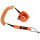 TAHE SUP Leash 8′ Coil - orange