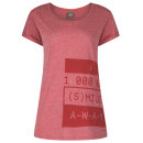 Bench T-shirt Numeral - red marl
