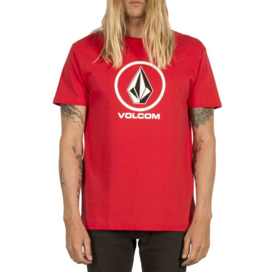 Volcom Circle Stone Basic SS T-Shirt - true red