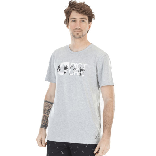 Picture T-Shirt Basement Palm - grey melange